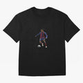 Ronaldinho Gaucho Oversized T-Shirt Show Support during FIFA World Cup 2026 Spirit, with Argentina and Brazil, Neymar, Haaland and Cristiano Ronaldo, Retro Football Energy, Iconic Rivalries, Trophy Chase Drama and Stadium Atmosphere; Created for