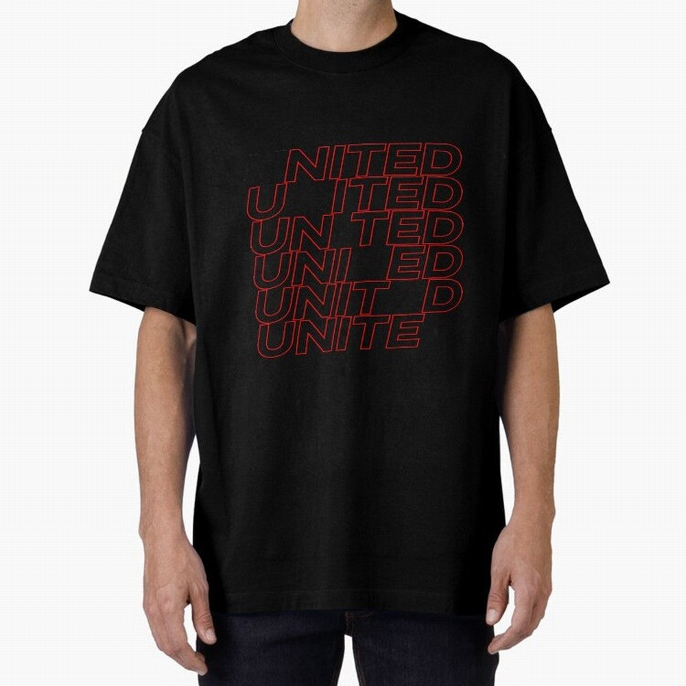 MAN UNITED - 2020 WHITE ILLUSTRATION Oversized T-Shirt Follow Every Goal of FIFA World Cup 2026 Spirit, with Netherlands, CR7, Global Supporter Spirit, Legendary Goals, National Colors and Tournament Celebration; Perfect for Supporters Who Want