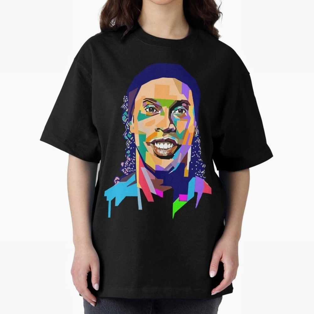 Ronaldinho Oversized T-Shirt Fuel FIFA World Cup 2026 Group Stage Spirit, Filled with England, France and Netherlands, CR7, Stadium Chants, National Pride, Trophy Dreams and Unforgettable Football Memories; Ideal for Football Dads, Football Moms,