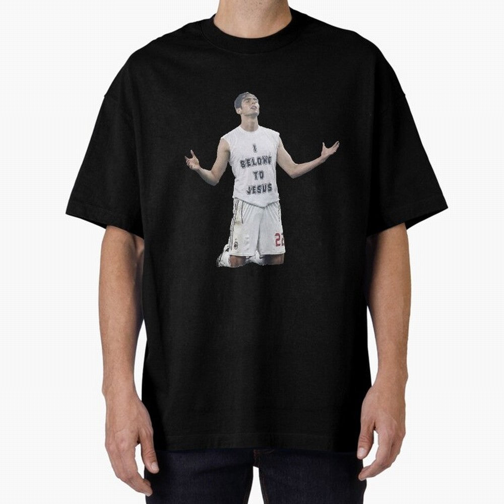 Ricardo Kaka wearing  I belong to Jesus  t-shirt sticker for football lovers Oversized T-Shirt Bring Supporter Culture to Match Day Hype around FIFA World Cup 2026, Neymar, Haaland and Cristiano Ronaldo, England and Germany, Football Festival