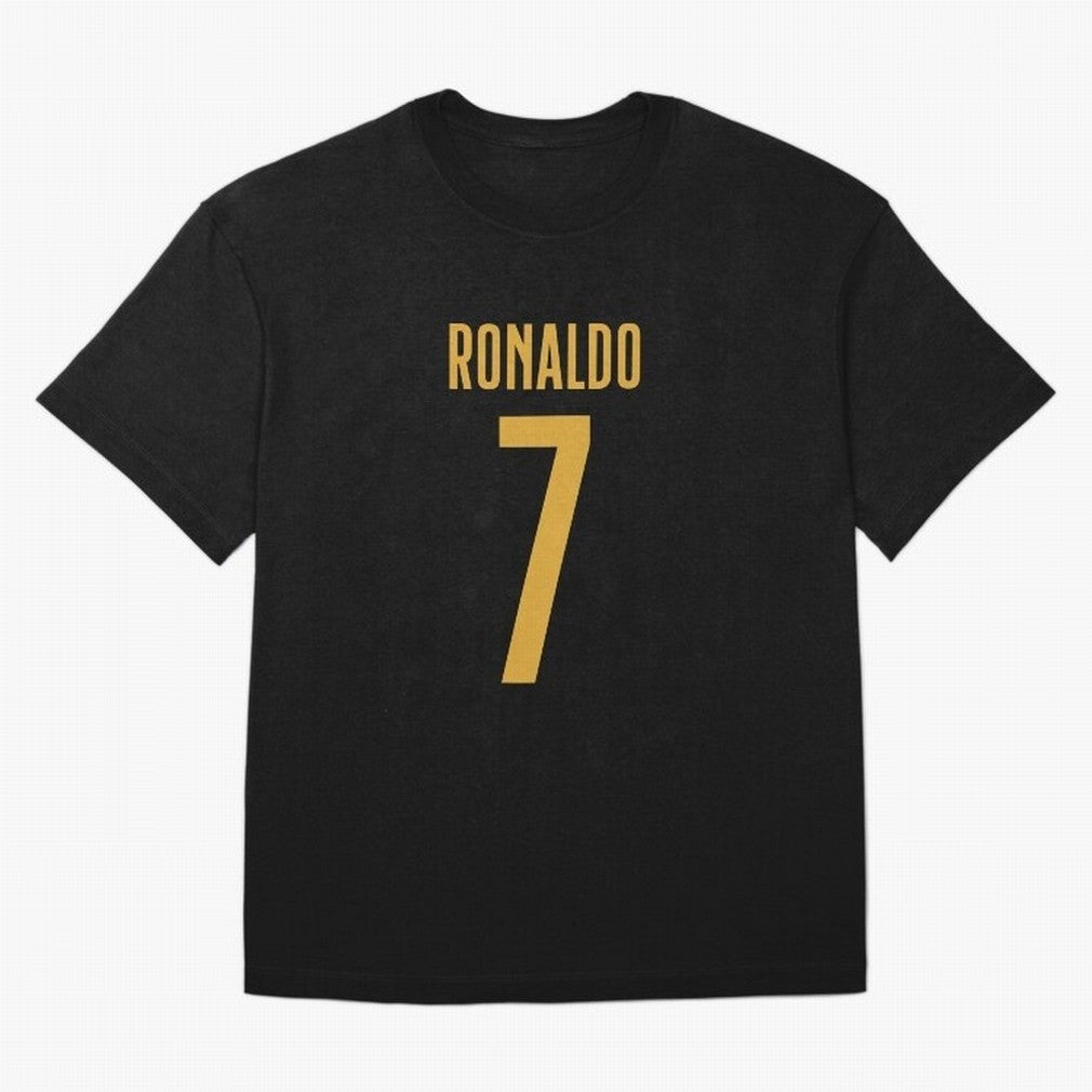 Christiano Ronaldo Portugal Jersey 2023 Oversized T-Shirt Honor Football Greatness during FIFA World Cup 2026 Spirit, Driven by Spain, Mbappe and Neymar, Sports Nostalgia, International Competition, Famous Players and Unforgettable Victories; Great
