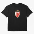 red star Oversized T-Shirt Follow the Road to FIFA World Cup 2026 USA Canada Mexico Highlighting Haaland, France Energy, Stadium Memories, Football Loyalty, International Chants and Championship Tradition; Ideal for Fans Who Follow Messi, Cristiano