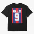 Barcelona Vintage Shirt 1995 Ronaldo 9 Oversized T-Shirt Turn Every Weekend Toward FIFA World Cup 2026 for Fans of Haaland and Mbappe and Argentina, France and Brazil, Bringing Sports Nostalgia, International Competition, Famous Players and