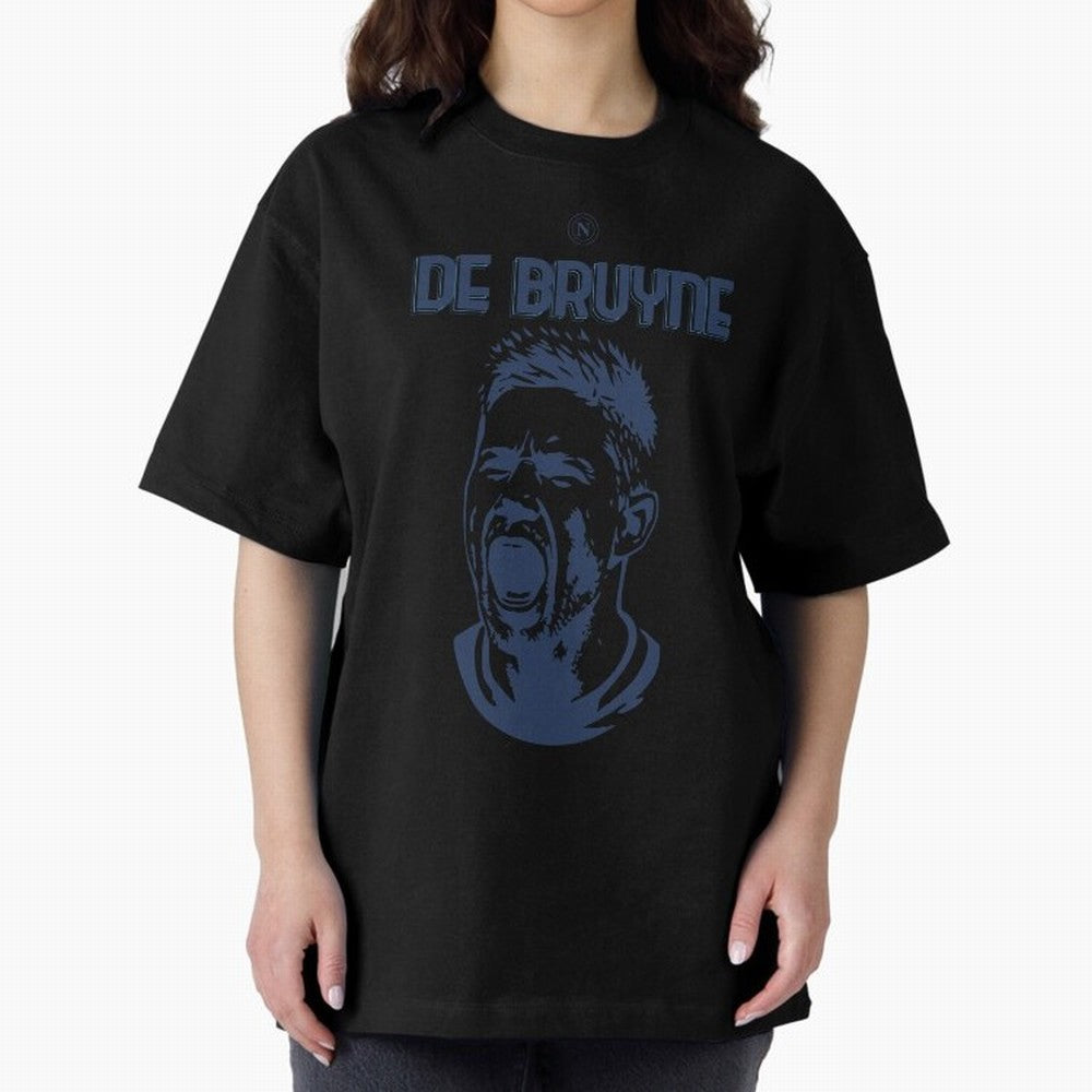 SSC NAPOLI KEVIN DE BRUYNE Oversized T-Shirt Relive Match Day Hype around FIFA World Cup 2026 USA Canada Mexico, Mbappe and Neymar, Spain, Goal Celebration Energy, Supporter Heritage, Football Icons and Worldwide Tournament Joy; Created for Match