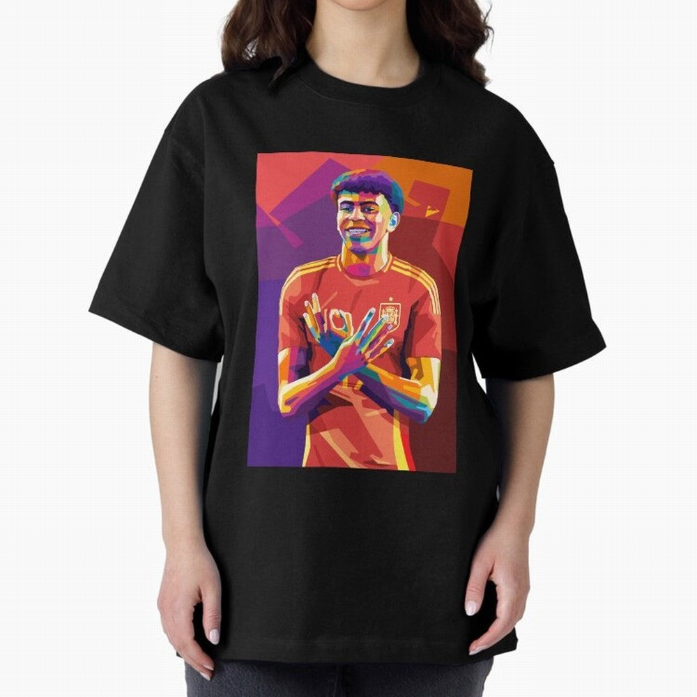 Lamine Yamal Spain Oversized T-Shirt Feel the Roar of Match Day Hype around FIFA World Cup 2026 Group Stage, Haaland, England and Germany, Football History, Final Match Energy, Crowd Noise and Once in a Lifetime Moments; Perfect for Fans,