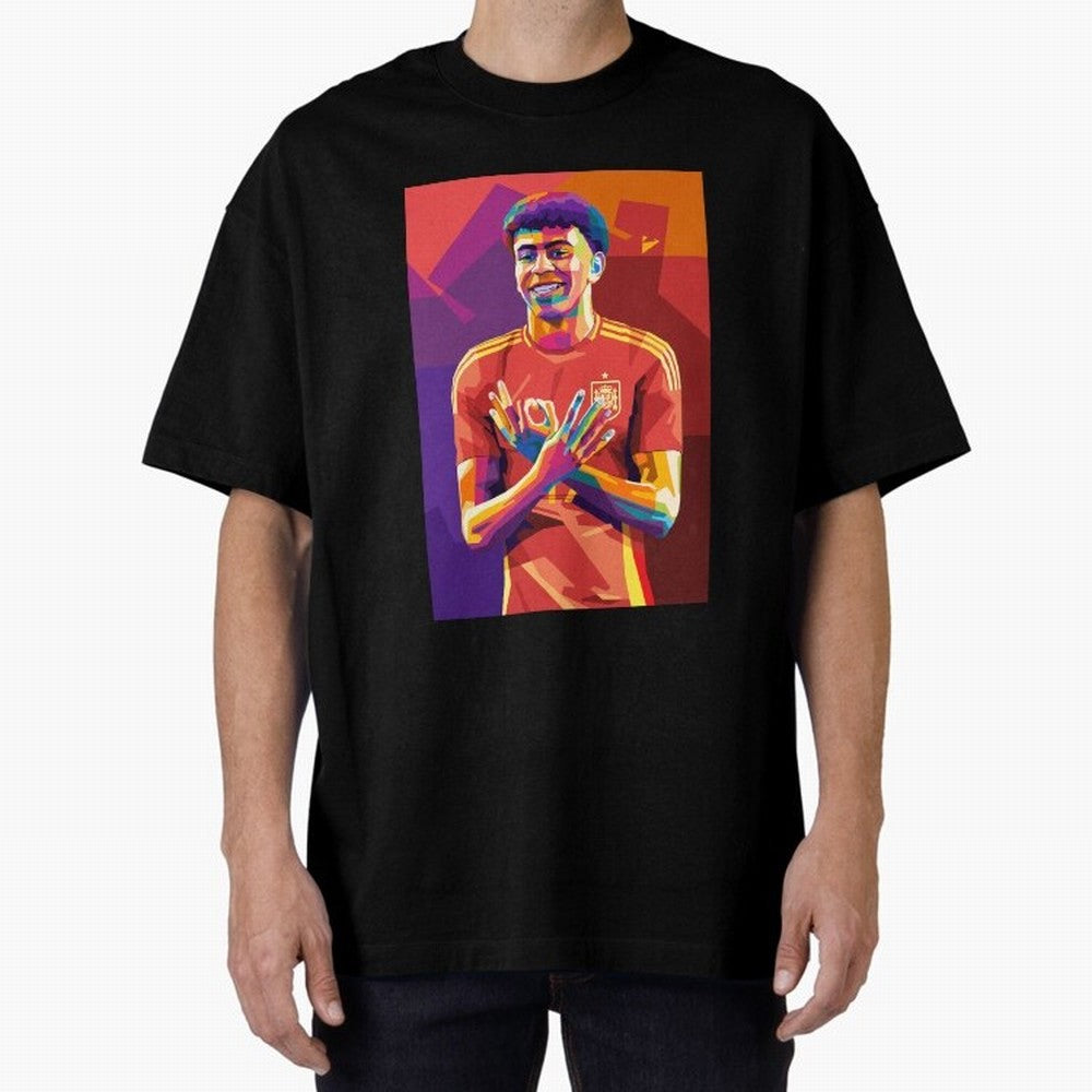 Lamine Yamal Spain Oversized T-Shirt Feel the Roar of Match Day Hype around FIFA World Cup 2026 Group Stage, Haaland, England and Germany, Football History, Final Match Energy, Crowd Noise and Once in a Lifetime Moments; Perfect for Fans,