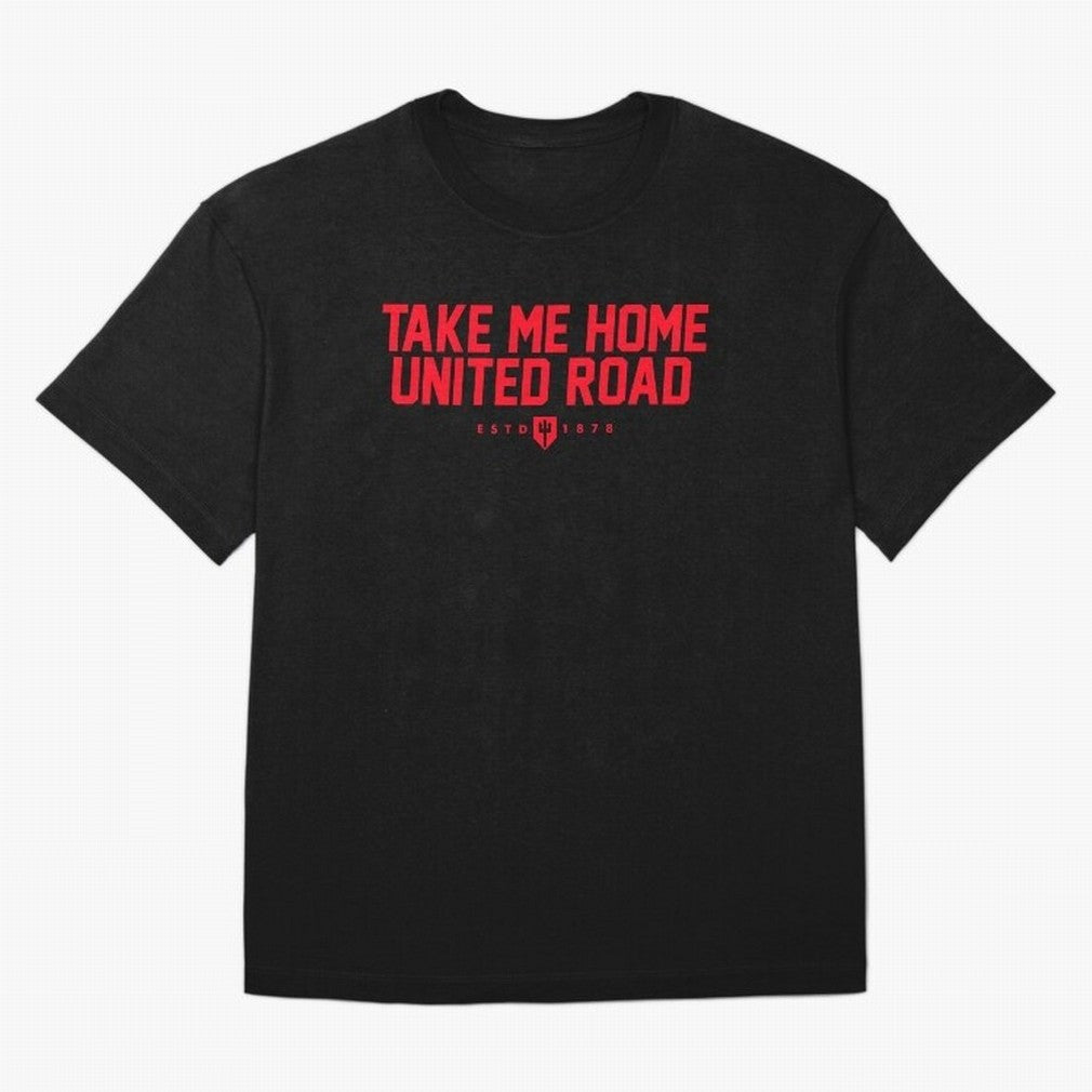 Take Me Home United Road - MUFC Chant Oversized T-Shirt Bring Global Tournament Vibes to Match Day Hype around FIFA World Cup 2026, Messi and Cristiano Ronaldo, France and Portugal, Match Day Excitement, Supporter Culture, Golden Goals and Global