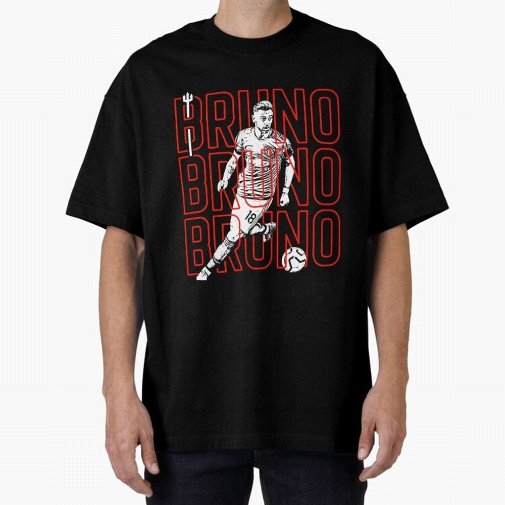 Bruno Fernandes - Manchester United Oversized T-Shirt Celebrate National Team Dreams in Global Football Passion for FIFA World Cup 2026 Group Stage, Celebrating Neymar, England, France and Netherlands, Soccer Culture, Superstar Moments, National