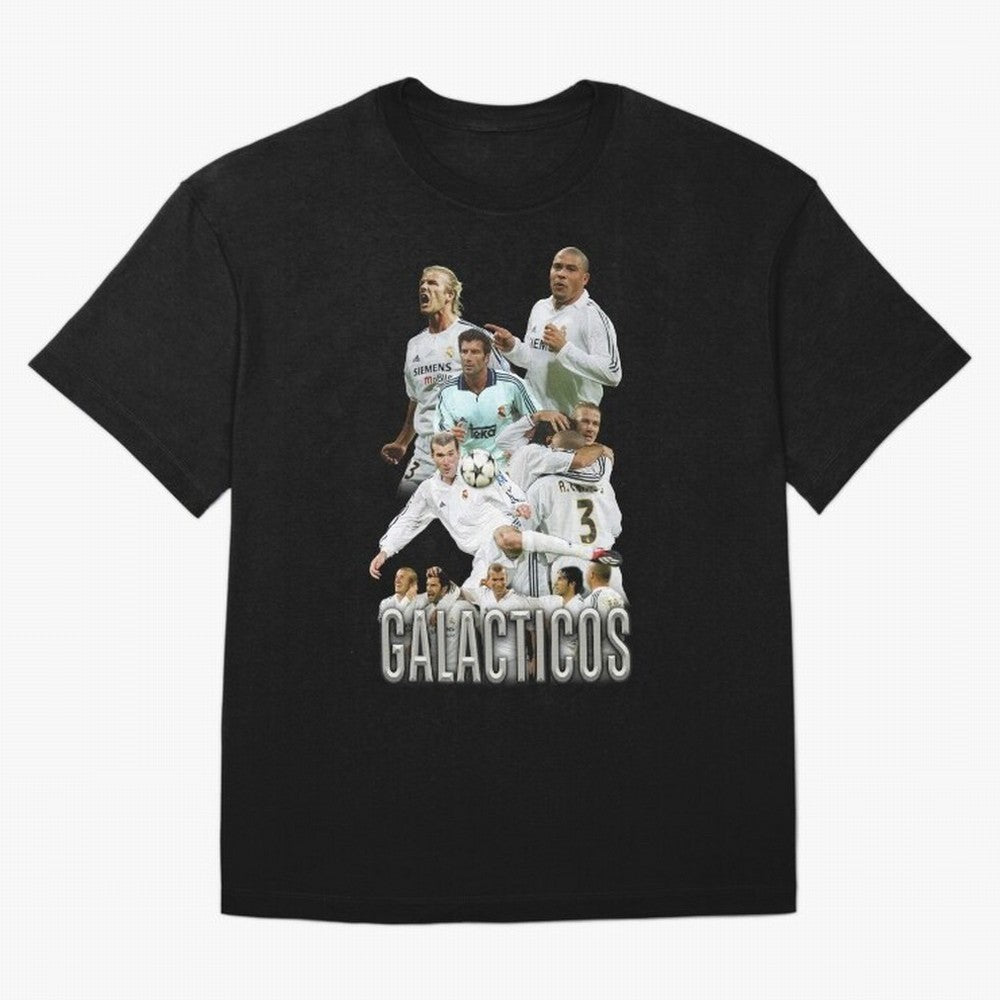 Galacticos Real Madrid Oversized T-Shirt Represent the Passion of Global Football Passion for FIFA World Cup 2026 USA Canada Mexico, Built around Mbappe and Neymar, England and Germany, Sports Nostalgia, International Competition, Famous Players