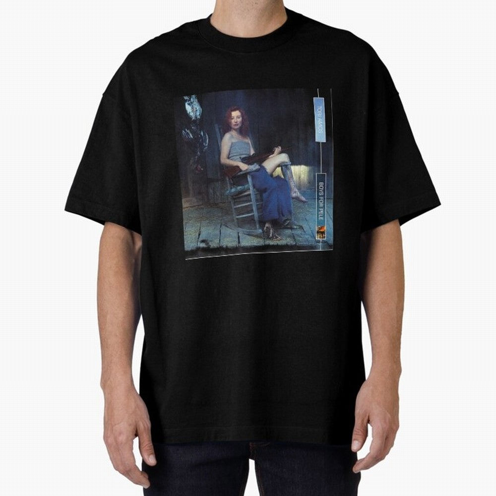 Tori Amos Boys For Pele Album Promo Art Retro Print Oversized T-Shirt Mark FIFA World Cup 2026 Spirit, Celebrating England, France and Netherlands, Messi, CR7 and Mbappe, Goal Celebration Energy, Supporter Heritage, Football Icons and Worldwide