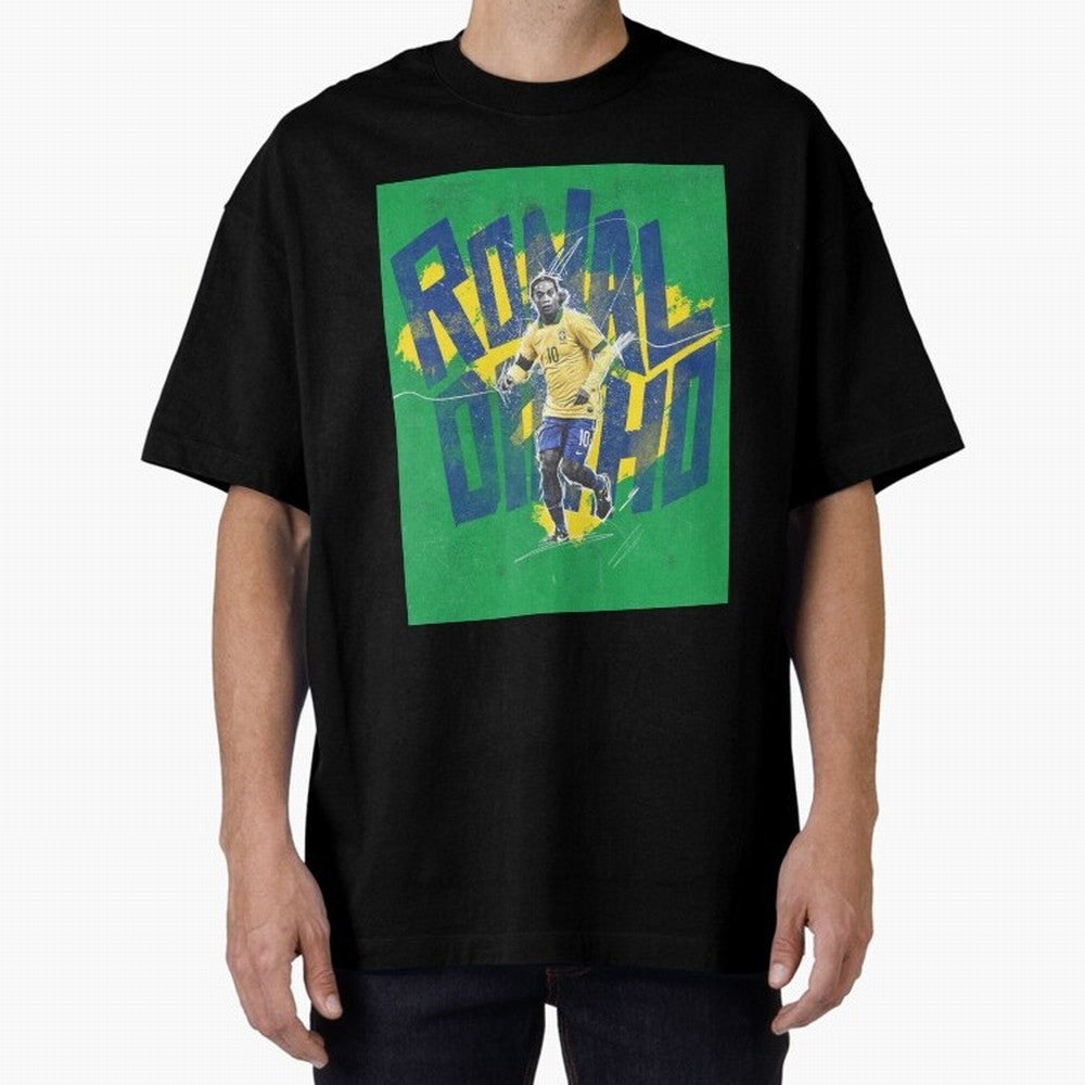 Wallpaper Ronaldinho Art Oversized T-Shirt Bring Champion Energy into Global Football Passion for FIFA World Cup 2026 Group Stage, Featuring Cristiano Ronaldo, Haaland and CR7, Spain, Champion Mindset, Group Stage Buzz, Knockout Tension and