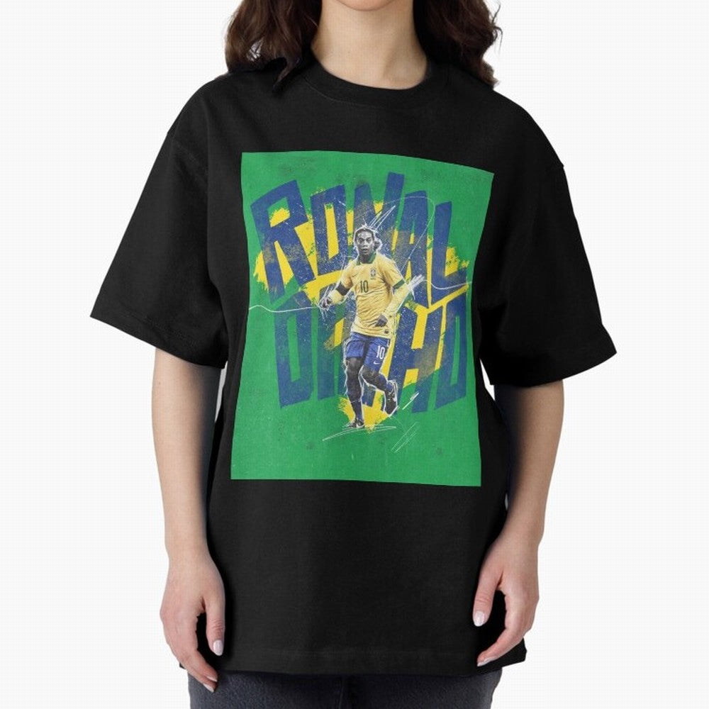 Wallpaper Ronaldinho Art Oversized T-Shirt Bring Champion Energy into Global Football Passion for FIFA World Cup 2026 Group Stage, Featuring Cristiano Ronaldo, Haaland and CR7, Spain, Champion Mindset, Group Stage Buzz, Knockout Tension and