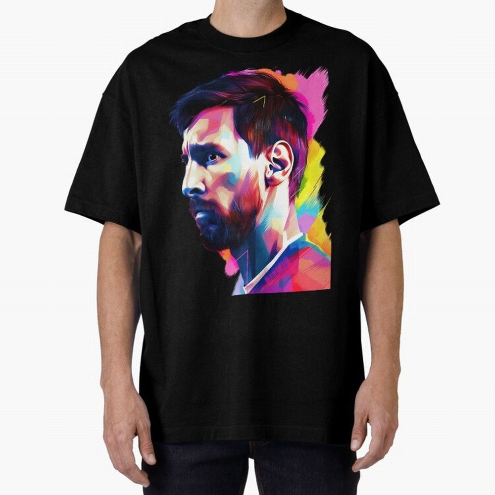 GOAT Messi - illustration Oversized T-Shirt Celebrate National Team Dreams in FIFA World Cup 2026 Group Stage Spirit, with Netherlands, CR7 and Messi, Supporter Pride, Iconic Celebrations, Legendary Names and Global Match Day Energy; Built for