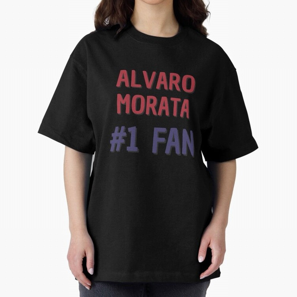 Alvaro Morata - #1 Fan Oversized T-Shirt Join Supporters Worldwide for Global Football Passion for FIFA World Cup 2026, Featuring Messi, Argentina, France and Brazil, Game Day Rituals, Football Legends, Country Pride and the Road to the Final;