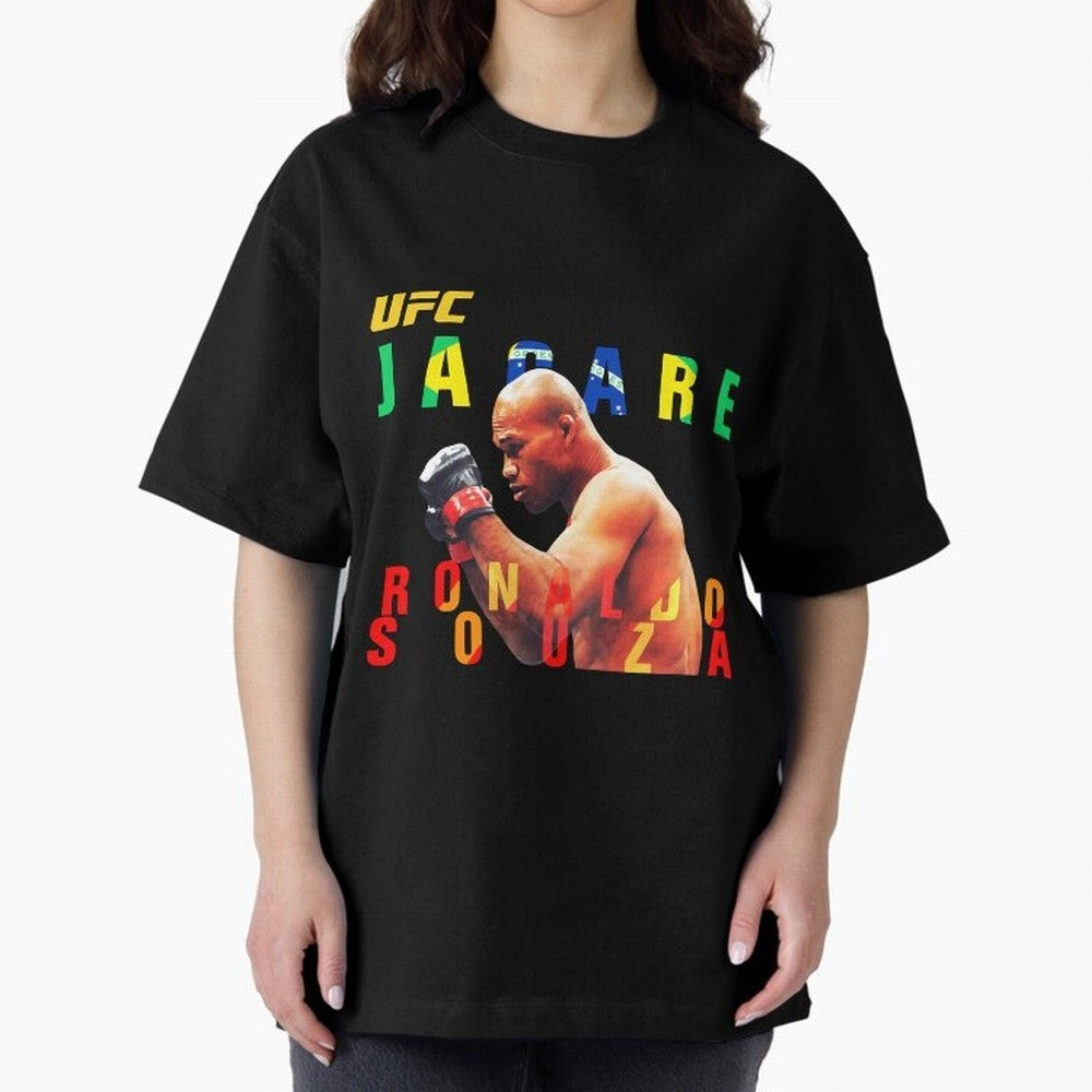 Ronaldo Jacare Souza MMA UFC 256 Oversized T-Shirt Keep Football History Alive during the FIFA World Cup 2026 USA Canada Mexico Journey through Neymar Highlights, France and Portugal Pride, Tournament Hype, Historic Matchups, Family Viewing Parties