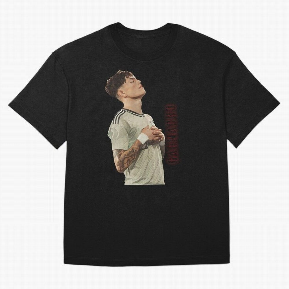 Alejandro Garnacho Oversized T-Shirt Honor Football Greatness during FIFA World Cup 2026 USA Canada Mexico for Fans of CR7 and Messi and England, Bringing Match Day Excitement, Supporter Culture, Golden Goals and Global Football Passion; Ideal for