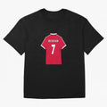 David Beckham 1999 Jersey Oversized T-Shirt Refresh FIFA World Cup 2026 Group Stage Spirit, with Germany, Cristiano Ronaldo, Haaland and CR7, Championship Spirit, Famous Goals, Roaring Crowds and International Football Unity; Ideal for Football