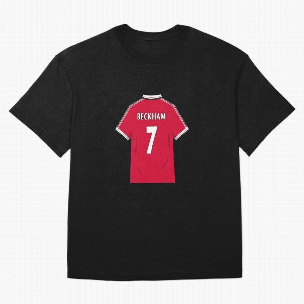 David Beckham 1999 Jersey Oversized T-Shirt Refresh FIFA World Cup 2026 Group Stage Spirit, with Germany, Cristiano Ronaldo, Haaland and CR7, Championship Spirit, Famous Goals, Roaring Crowds and International Football Unity; Ideal for Football
