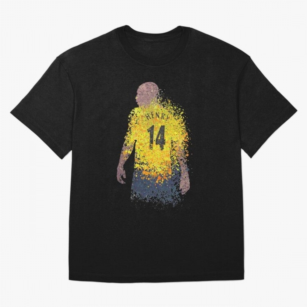 Thierry Henry Arsenal Illustration Oversized T-Shirt Upgrade FIFA World Cup 2026 Celebrating Neymar, France Energy, Game Day Rituals, Football Legends, Country Pride and the Road to the Final; Made for Collectors Who Enjoy Iconic Players, Country