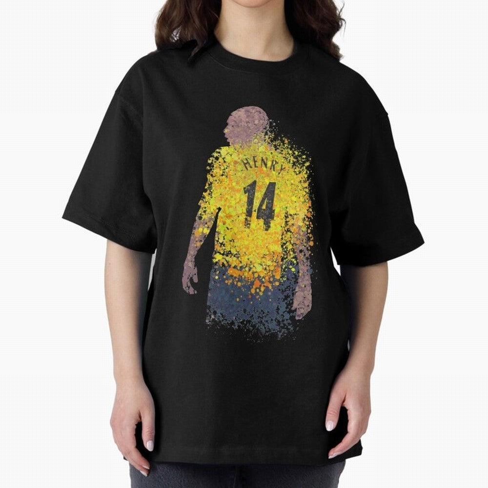 Thierry Henry Arsenal Illustration Oversized T-Shirt Upgrade FIFA World Cup 2026 Celebrating Neymar, France Energy, Game Day Rituals, Football Legends, Country Pride and the Road to the Final; Made for Collectors Who Enjoy Iconic Players, Country