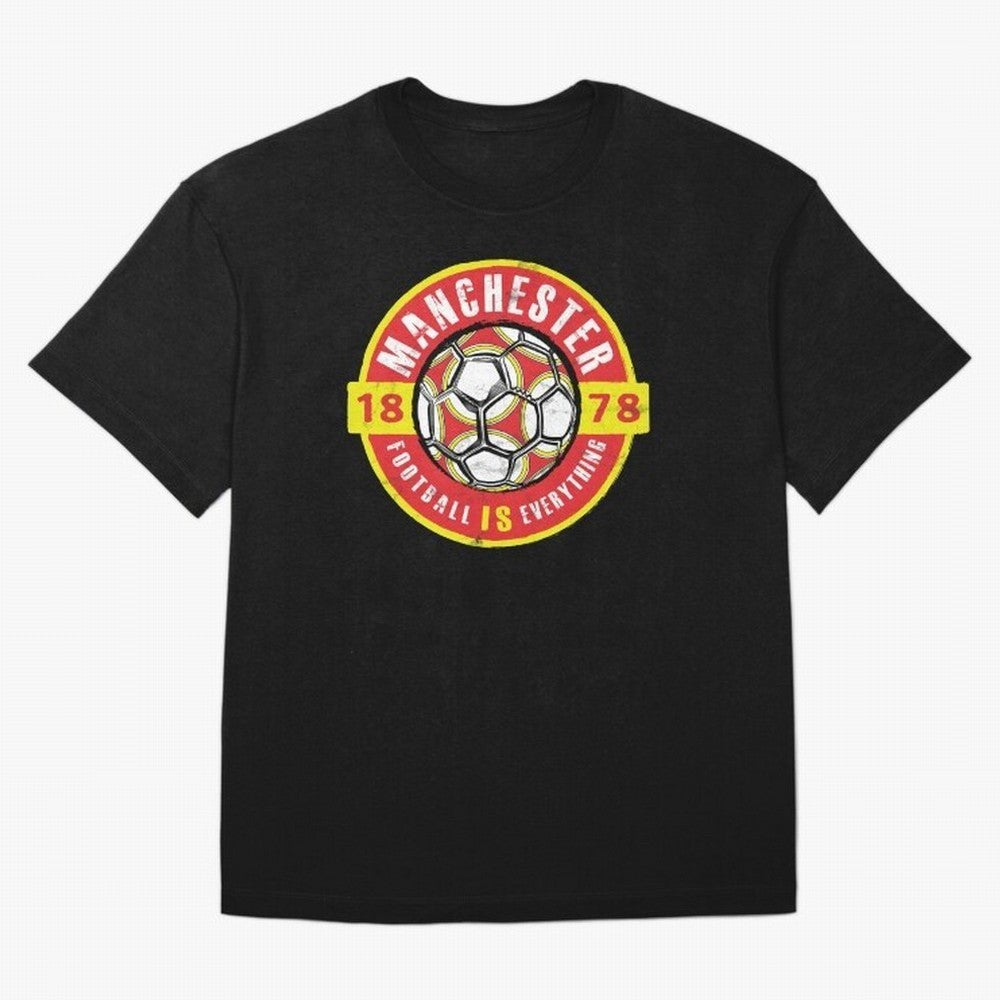 Football Is Everything - Manchester Fan Vintage Oversized T-Shirt Bring Supporter Culture to the FIFA World Cup 2026 USA Canada Mexico Journey through Messi, CR7 and Mbappe Highlights, Netherlands Pride, Soccer Culture, Superstar Moments, National