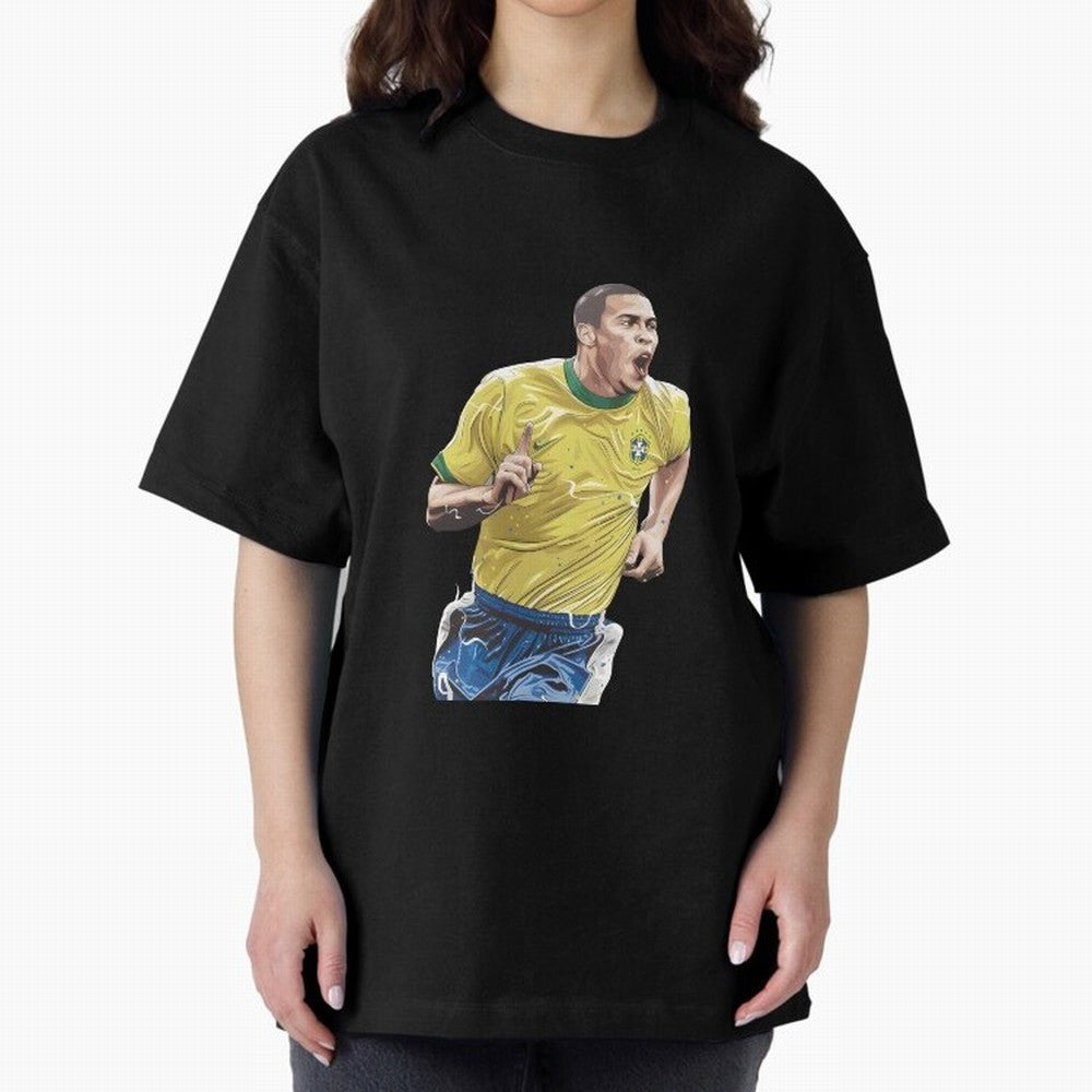 R9, El Grande Ronaldo Nazario Oversized T-Shirt Live for the Drama of FIFA World Cup 2026 Group Stage Capturing CR7, Argentina Energy, Football Festival Excitement, Trophy Ambitions, Country Rivalries and Star Player Buzz; Created for Match Day