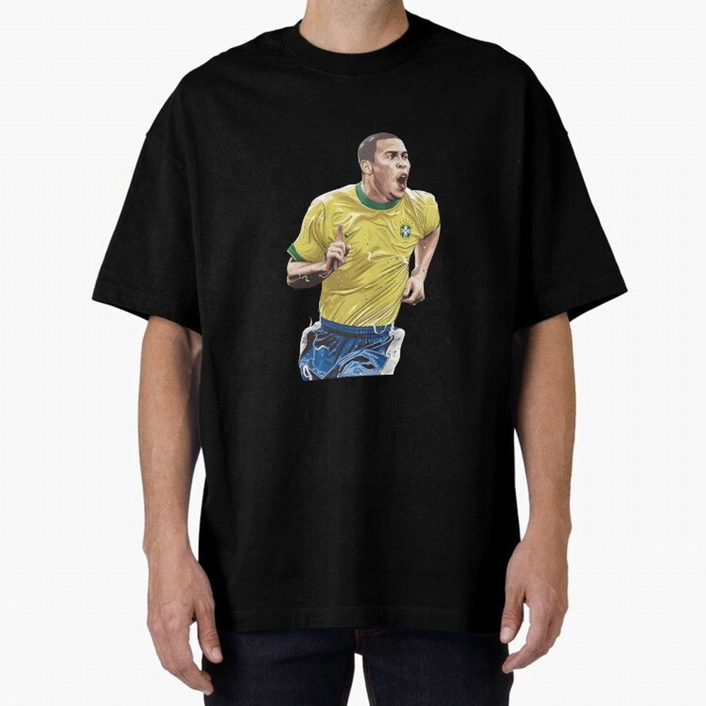R9, El Grande Ronaldo Nazario Oversized T-Shirt Live for the Drama of FIFA World Cup 2026 Group Stage Capturing CR7, Argentina Energy, Football Festival Excitement, Trophy Ambitions, Country Rivalries and Star Player Buzz; Created for Match Day