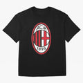 milan black n red Oversized T-Shirt Bring Home FIFA World Cup 2026 Featuring Messi, CR7 and Mbappe, Argentina, France and Brazil Energy, Match Day Excitement, Supporter Culture, Golden Goals and Global Football Passion; Great for Watch Parties,