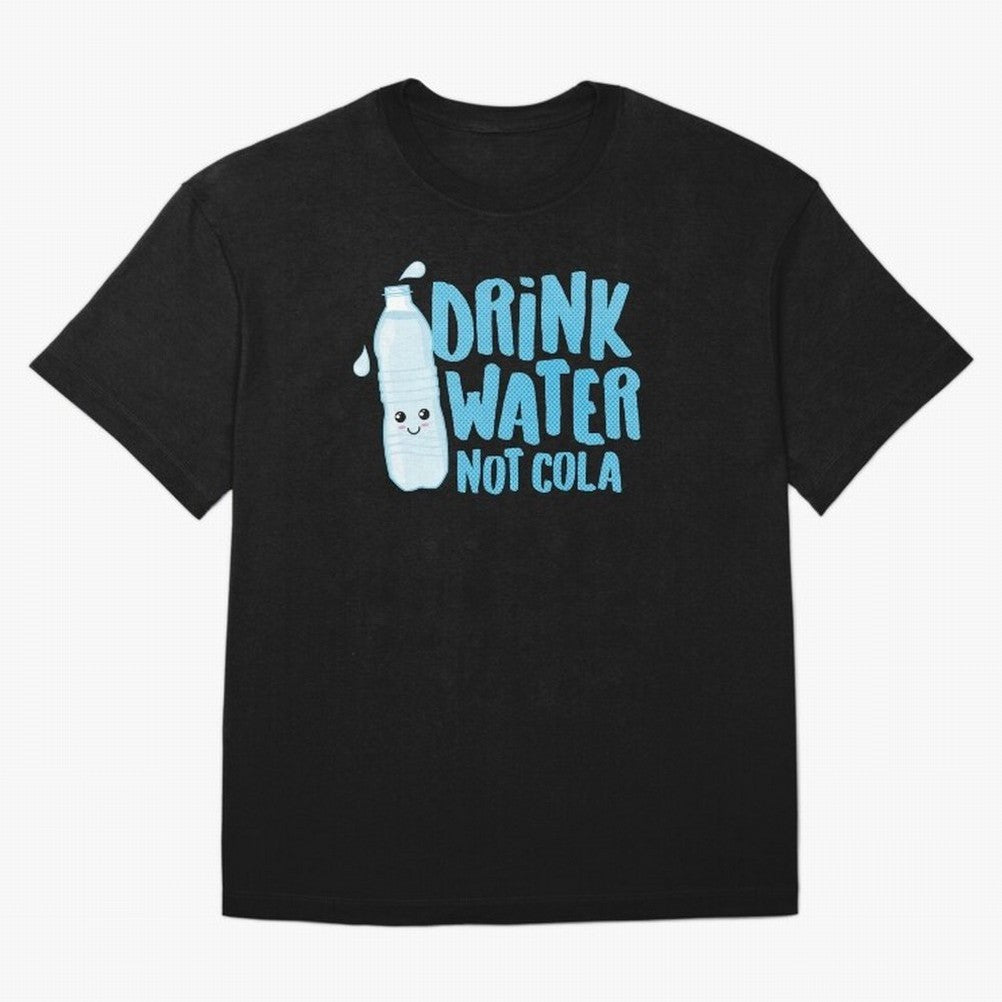 Drink Water Not Cola Kawaii Water Bottle? Oversized T-Shirt Relive Global Football Passion for FIFA World Cup 2026 USA Canada Mexico, Centered on Neymar, Haaland and Cristiano Ronaldo, Argentina, France and Brazil, Retro Football Energy, Iconic