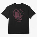 Qatar Welcome Oversized T-Shirt Feel Match Day Hype around FIFA World Cup 2026 USA Canada Mexico, Mbappe, Brazil, Goal Celebration Energy, Supporter Heritage, Football Icons and Worldwide Tournament Joy; Ideal for Fans Who Follow Messi, Cristiano