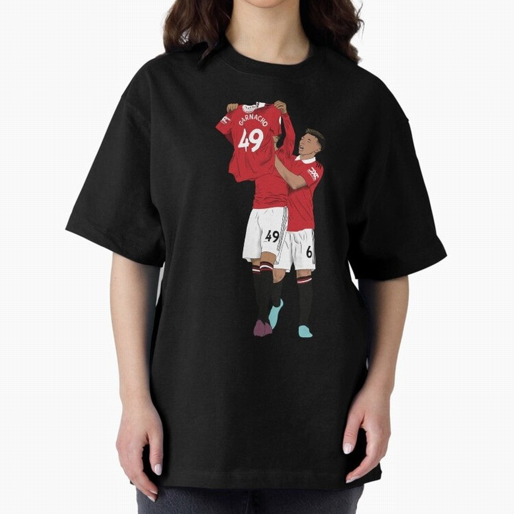 Alejandro Garnacho Goal Celebration Oversized T-Shirt Mark FIFA World Cup 2026 Spirit, Capturing Germany, Neymar, Supporter Pride, Iconic Celebrations, Legendary Names and Global Match Day Energy; Perfect for People Who Love Argentina, Brazil,