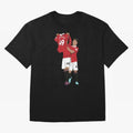 Alejandro Garnacho Goal Celebration Oversized T-Shirt Mark FIFA World Cup 2026 Spirit, Capturing Germany, Neymar, Supporter Pride, Iconic Celebrations, Legendary Names and Global Match Day Energy; Perfect for People Who Love Argentina, Brazil,