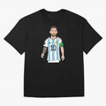 Badly Drawn Messi Classic T-Shirt Make the Season About Match Day Hype around FIFA World Cup 2026, Messi, Portugal, Match Day Excitement, Supporter Culture, Golden Goals and Global Football Passion; Perfect for Supporters Who Want Bold Football