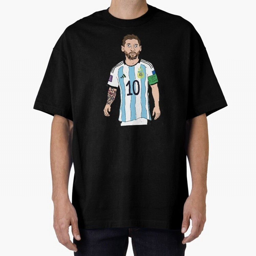 Badly Drawn Messi Classic T-Shirt Make the Season About Match Day Hype around FIFA World Cup 2026, Messi, Portugal, Match Day Excitement, Supporter Culture, Golden Goals and Global Football Passion; Perfect for Supporters Who Want Bold Football