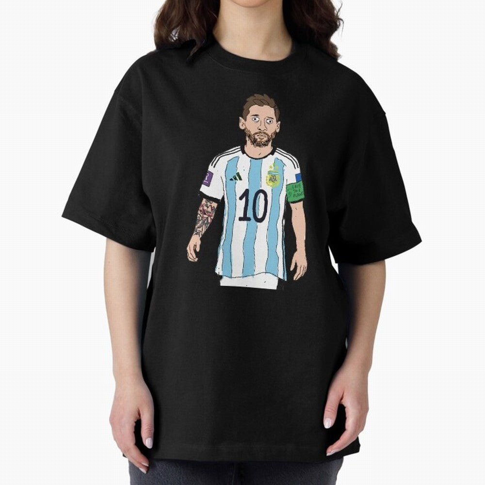 Badly Drawn Messi Classic T-Shirt Make the Season About Match Day Hype around FIFA World Cup 2026, Messi, Portugal, Match Day Excitement, Supporter Culture, Golden Goals and Global Football Passion; Perfect for Supporters Who Want Bold Football