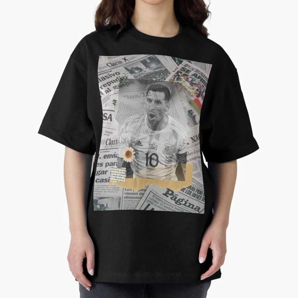 Lionel Messi The Greatest Oversized T-Shirt Feel the Heartbeat of Match Day Hype around FIFA World Cup 2026 USA Canada Mexico, Neymar, England and Germany, Football Passion, Legendary Performances, Festival Vibes and Supporter Community; Ideal for