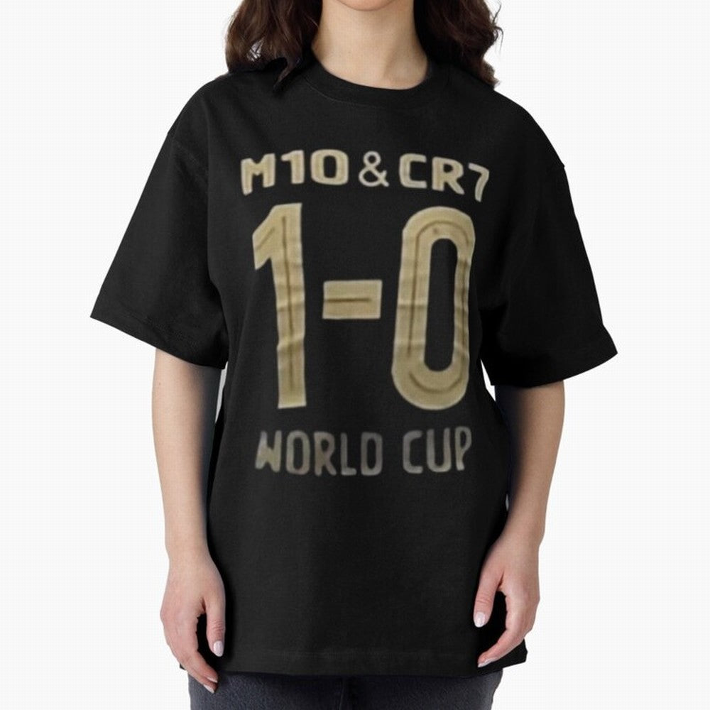 m10 and cr7 1-0 world cup football Classic T-Shirt Wear the Spirit of Global Football Passion for FIFA World Cup 2026, Driven by Mbappe, Germany, Championship Spirit, Famous Goals, Roaring Crowds and International Football Unity; Created for Match