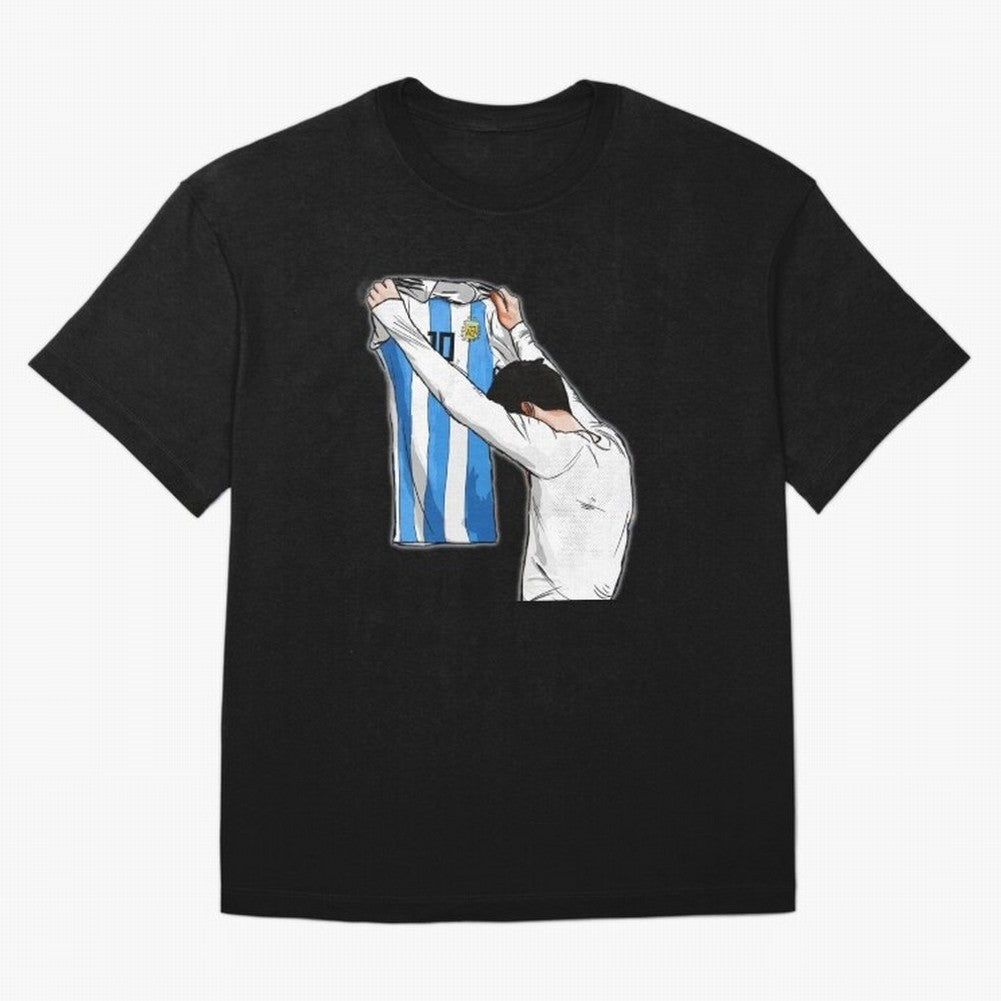 Art Messi Illustration Classic T-Shirt Wear the Spirit of FIFA World Cup 2026 Highlighting CR7, England and Germany Energy, Global Supporter Spirit, Legendary Goals, National Colors and Tournament Celebration; Made for Collectors Who Enjoy Iconic