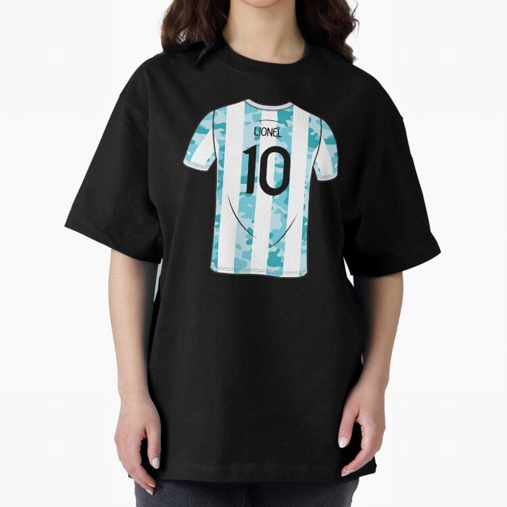 Jersey Illustration LeoMessi Classic T-Shirt Upgrade Global Football Passion for FIFA World Cup 2026, Inspired by Cristiano Ronaldo, Haaland and CR7, Portugal, Game Day Rituals, Football Legends, Country Pride and the Road to the Final; Made for