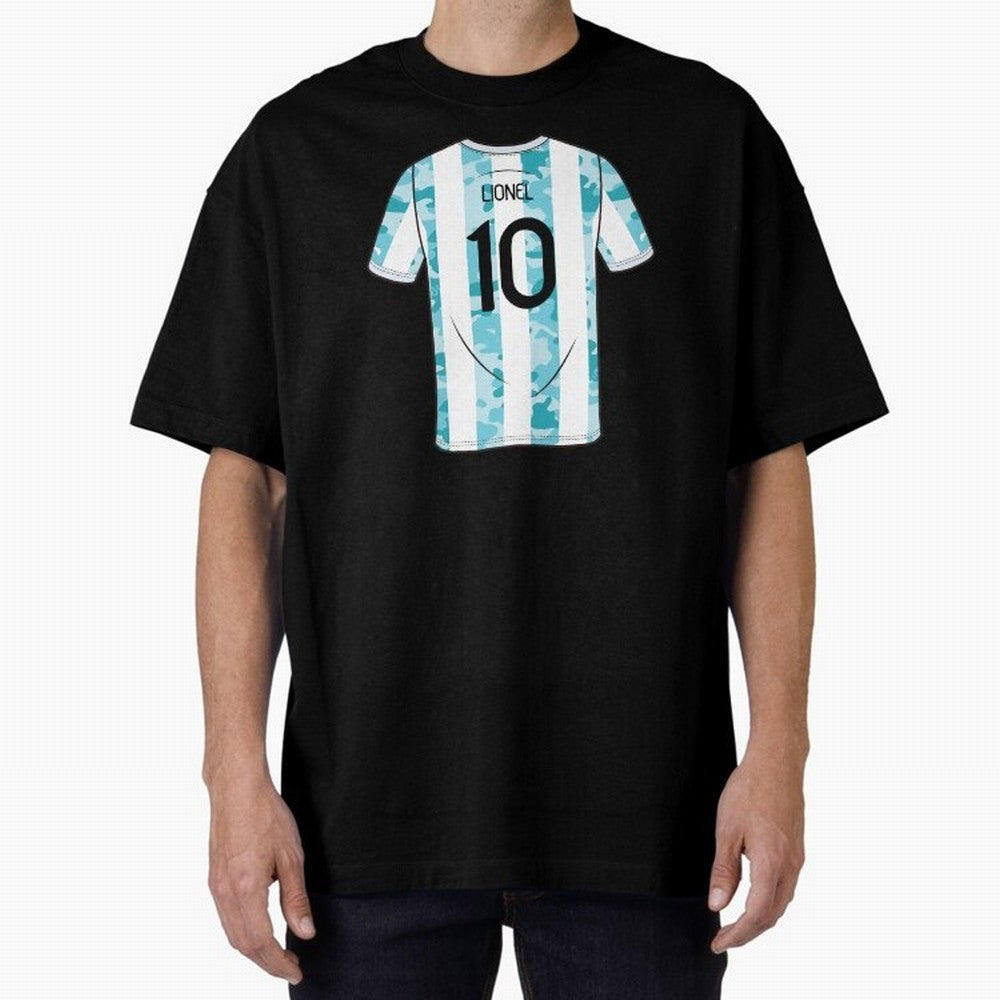 Jersey Illustration LeoMessi Classic T-Shirt Upgrade Global Football Passion for FIFA World Cup 2026, Inspired by Cristiano Ronaldo, Haaland and CR7, Portugal, Game Day Rituals, Football Legends, Country Pride and the Road to the Final; Made for