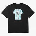 Jersey Illustration LeoMessi Classic T-Shirt Upgrade Global Football Passion for FIFA World Cup 2026, Inspired by Cristiano Ronaldo, Haaland and CR7, Portugal, Game Day Rituals, Football Legends, Country Pride and the Road to the Final; Made for