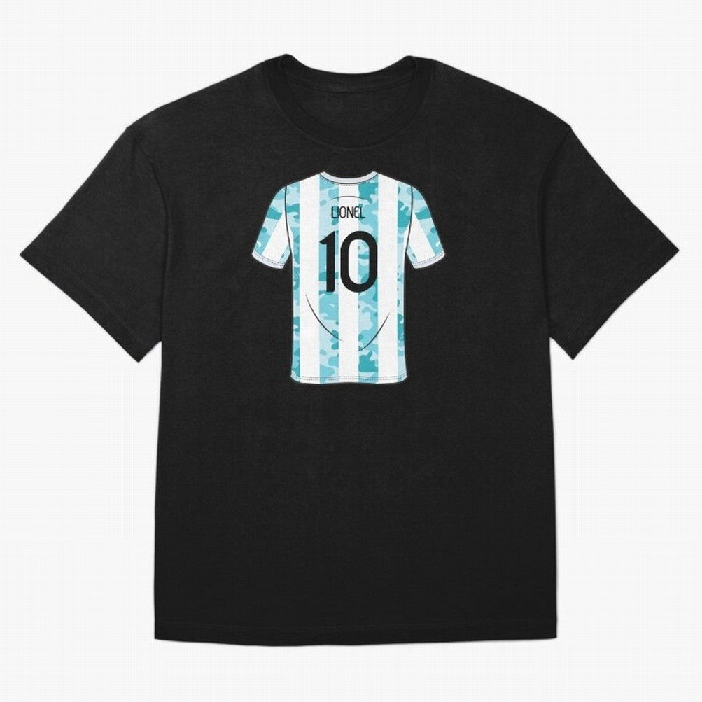 Jersey Illustration LeoMessi Classic T-Shirt Upgrade Global Football Passion for FIFA World Cup 2026, Inspired by Cristiano Ronaldo, Haaland and CR7, Portugal, Game Day Rituals, Football Legends, Country Pride and the Road to the Final; Made for