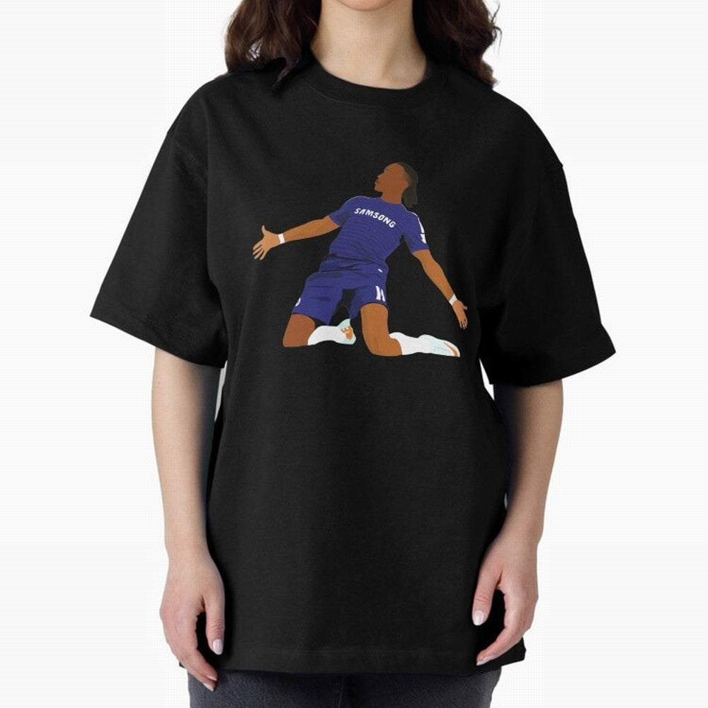 Drogba Classic T-Shirt Celebrate Every Goal in Global Football Passion for FIFA World Cup 2026 USA Canada Mexico, Inspired by Neymar, Haaland and Cristiano Ronaldo, France, Football History, Final Match Energy, Crowd Noise and Once in a Lifetime