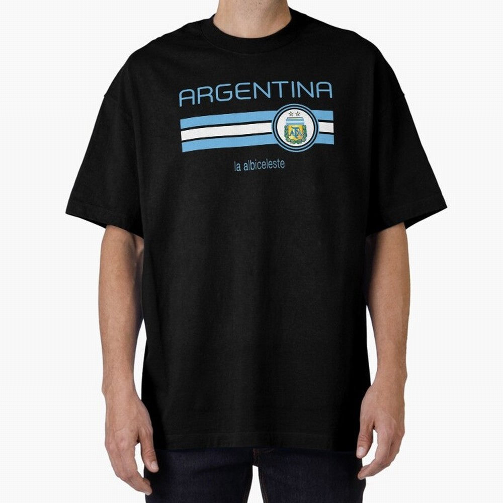 Football Argentina Classic T-Shirt Bring Global Tournament Vibes to FIFA World Cup 2026 for Fans of Messi and Portugal, Bringing Classic Soccer Heritage, Championship Pressure, Fan Loyalty and International Pride; Perfect for Supporters Who Want