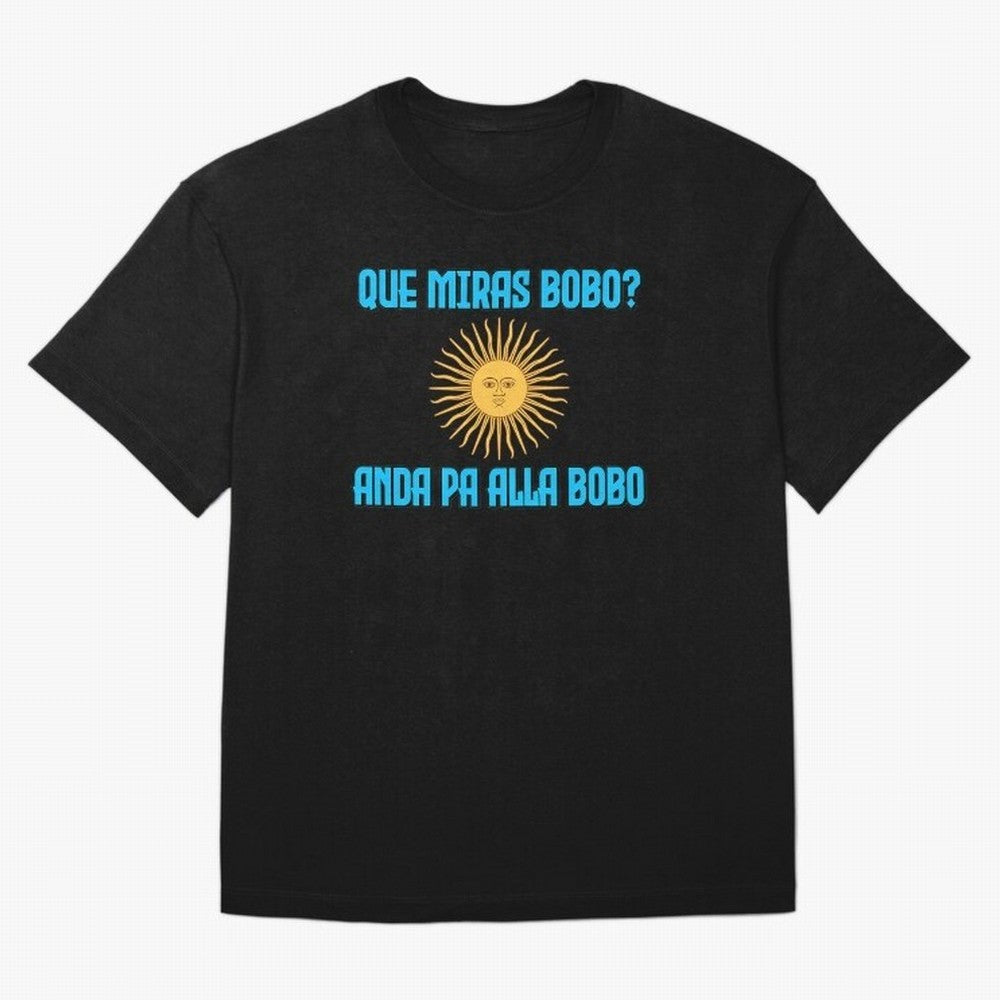 Que Miras Bobo Messi Argentina Flag Classic T-Shirt Celebrate Every Goal in FIFA World Cup 2026 Group Stage Spirit, Inspired by Netherlands, Cristiano Ronaldo, Global Supporter Spirit, Legendary Goals, National Colors and Tournament Celebration;