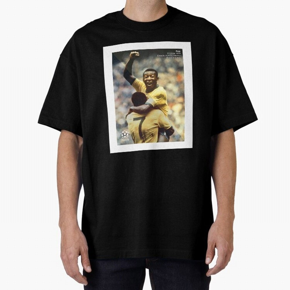 Pele Classic T-Shirt Show Up for the Glory of Match Day Hype around FIFA World Cup 2026 USA Canada Mexico, Messi, Neymar and Mbappe, Portugal, Spain and Germany, Sports Nostalgia, International Competition, Famous Players and Unforgettable