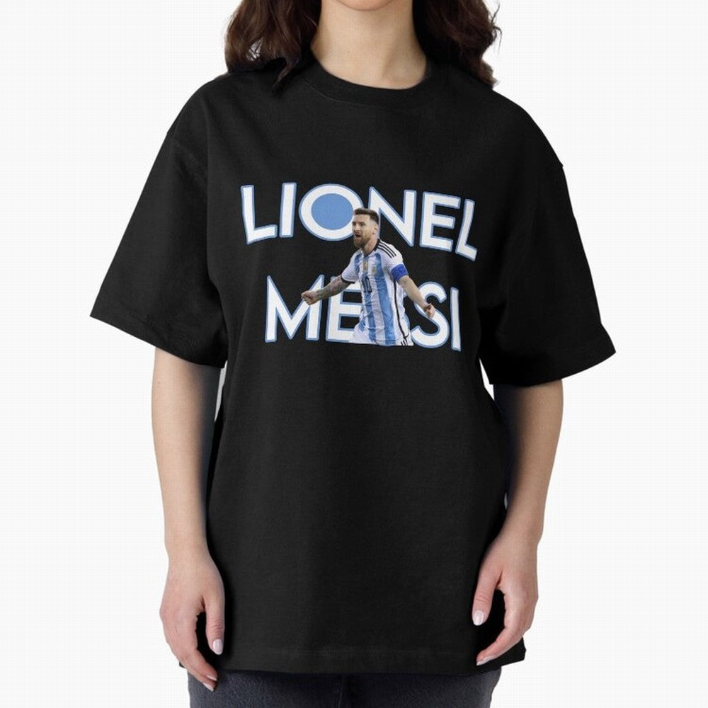 Lionel Messi Oversized T-Shirt Experience the Global Stage of FIFA World Cup 2026 Group Stage Spirit, Highlighting Brazil, Haaland, Fan Favorite Moments, National Team Passion, Big Match Drama and Soccer History; Made for Die Hard Supporters,