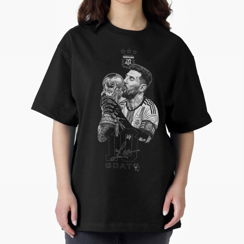 Messi GOAT World Cup Champion Classic T-Shirt Show Support during Match Day Hype around FIFA World Cup 2026, CR7, Portugal, Spain and Germany, Football History, Final Match Energy, Crowd Noise and Once in a Lifetime Moments; Made for Die Hard