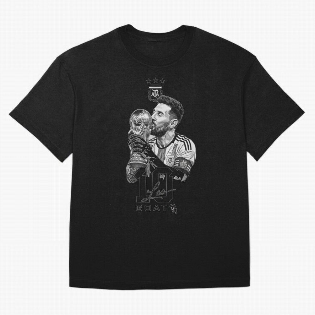 Messi GOAT World Cup Champion Classic T-Shirt Show Support during Match Day Hype around FIFA World Cup 2026, CR7, Portugal, Spain and Germany, Football History, Final Match Energy, Crowd Noise and Once in a Lifetime Moments; Made for Die Hard