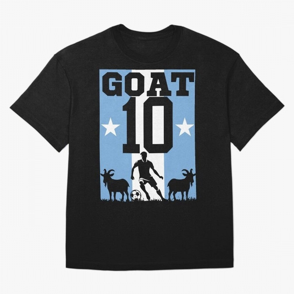 The Goat 10 Argentina World Cup 2026 Classic T-Shirt Bring a Champion Mindset to Global Football Passion for FIFA World Cup 2026 USA Canada Mexico, Inspired by CR7, England and Germany, Championship Spirit, Famous Goals, Roaring Crowds and